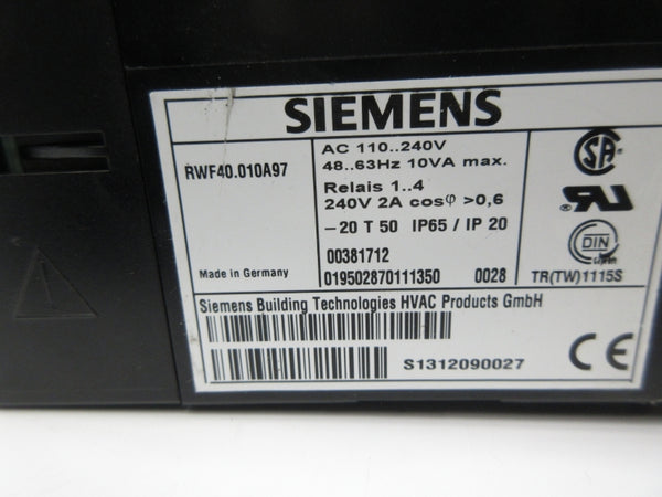 SIEMENS RWF40.010A97 110-240VAC NSNP