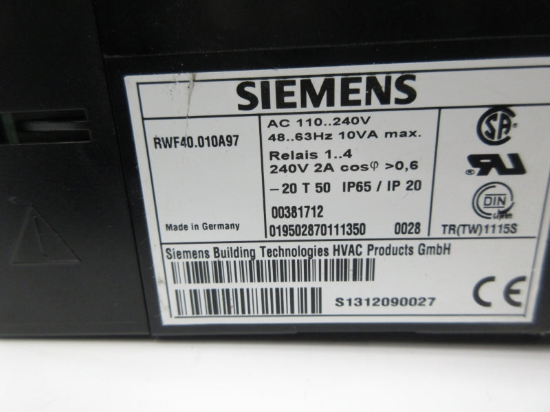 SIEMENS RWF40.010A97 110-240VAC NSNP