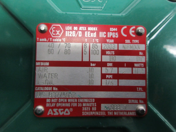 ASCO NFB327A052 110VDC 10PSI 1/4" NSNP