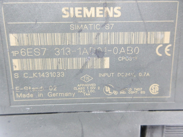 SIEMENS 6ES7313-1AD01-0AB0 UNMP