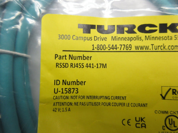 TURCK RSSDRJ45S441-17M U-15873 42V 1.5A NSMP