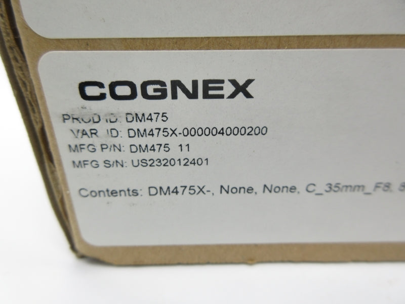 COGNEX 821-10028-3R DM475 1000000529-07 NSMP