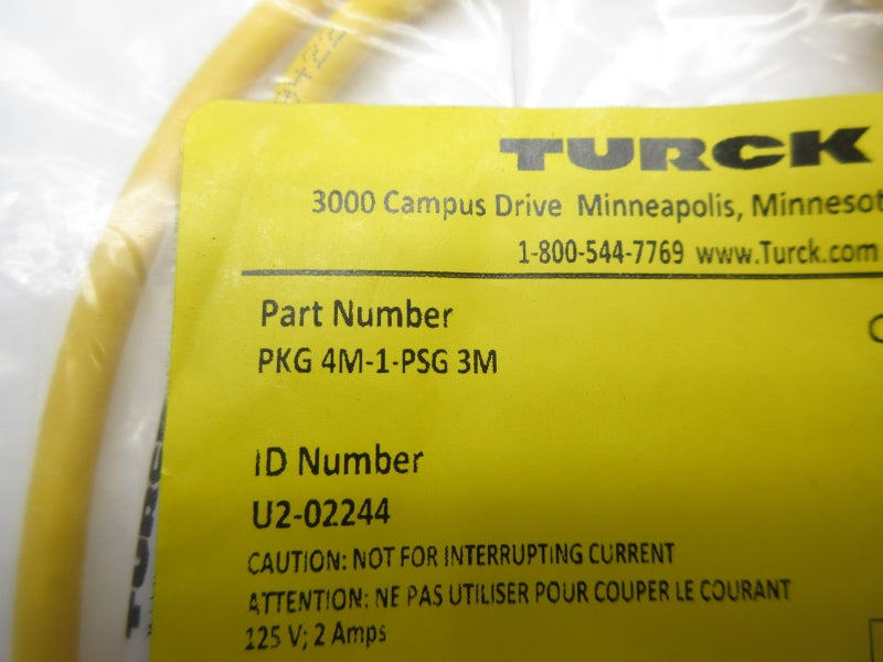 TURCK PKG4M-1-PSG3M U2-02244 125V 2A NSMP