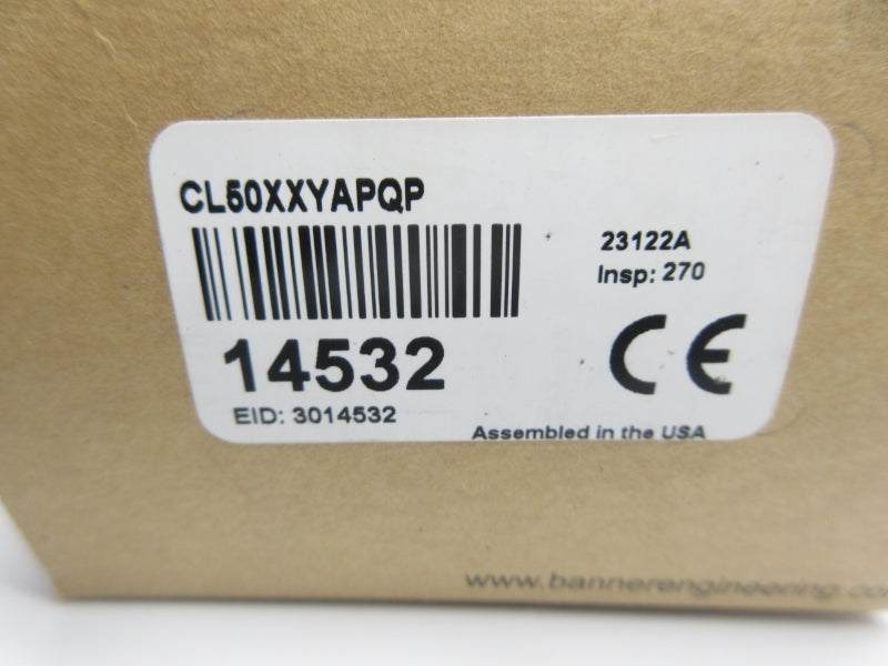 BANNER ENGINEERING CL50XXYAPQP 14532 NSMP