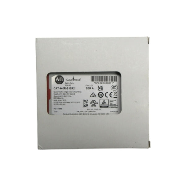 ALLEN BRADLEY 440R-S12R2 SER. A F/W 3.01 24VDC (WH) NSMP