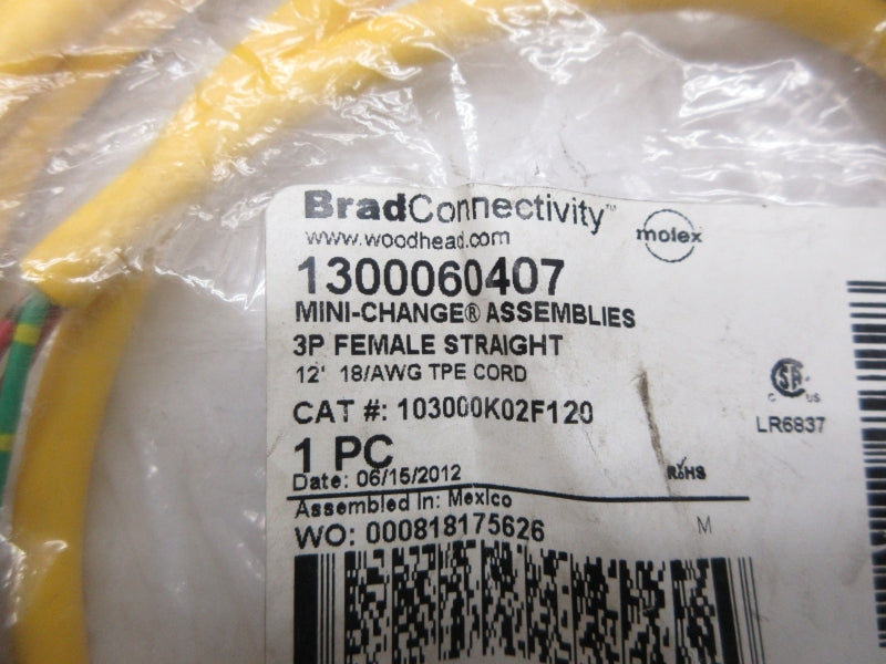 DANIEL WOODHEAD 103000K02F120 1300060407 NSMP