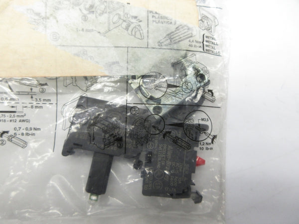 ALLEN BRADLEY 800F-MN3GX01 SER. A 24V NSMP