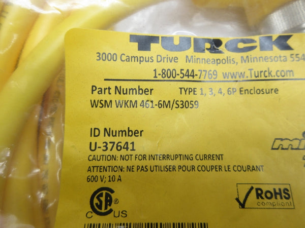 TURCK WSMWKM461-6M/S3059 U-37641 600V 10A NSMP