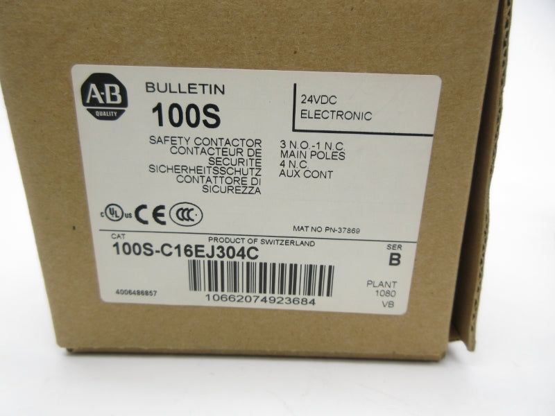 ALLEN BRADLEY 100S-C16EJ304C SER. B 24VDC (BR/WH) NSMP
