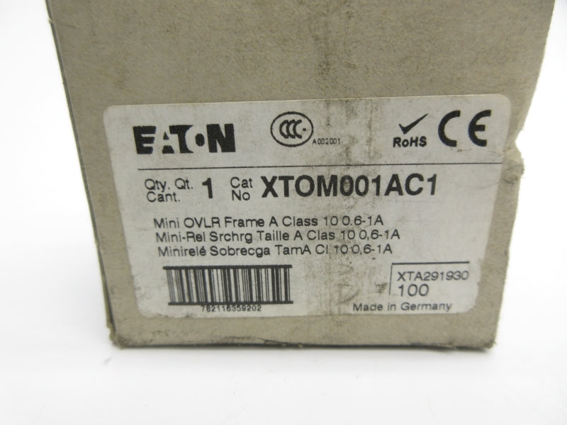 EATON XTOM001AC1 690V 0.6-1.0A NSMP
