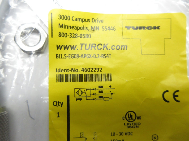 TURCK BI1.5-EG08-AP6X-0.2-RS4T 4602292 10-30VDC NSMP