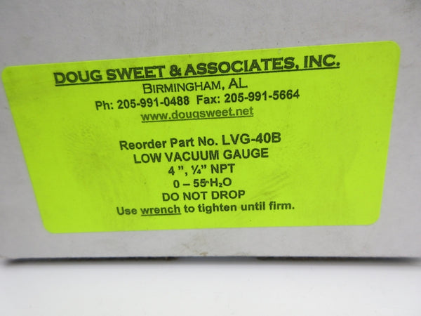 DOUG SWEET & ASSOCIATES LVG-40B 0-55H2O 4" NSMP