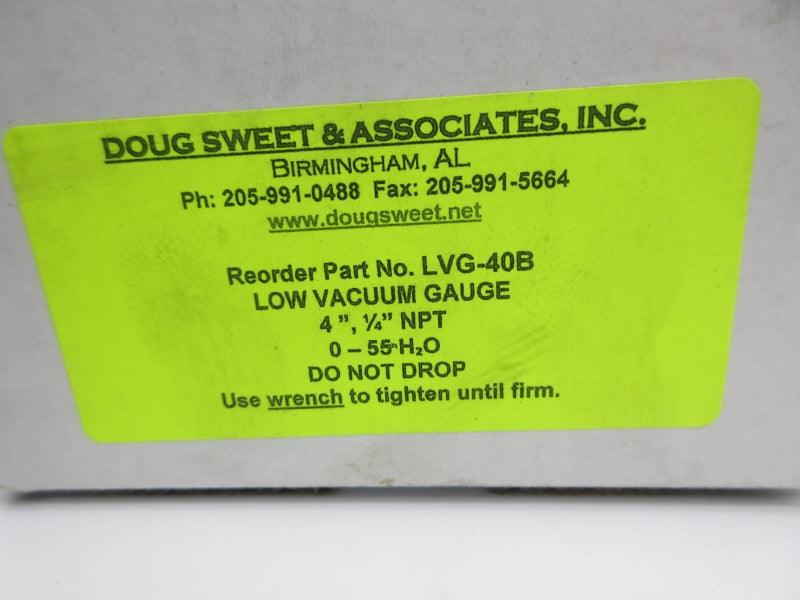 DOUG SWEET & ASSOCIATES LVG-40B 0-55H2O 4" NSMP