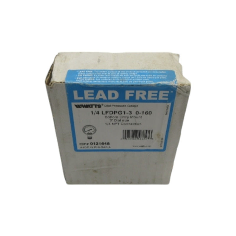 WATTS LFDPG1-3 0121648 0-160PSI 1/4" NSFS