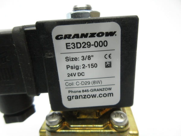 GRANZOW E3D29-000 24VDC 2-150PSI 3/8" NSNP