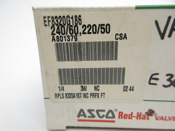 ASCO EF8320G186 220/240V 85PSI 1/4" NSMP