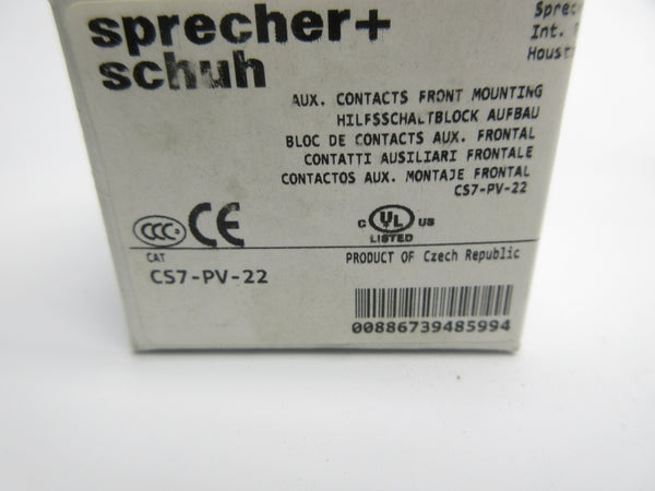 SPRECHER+SCHUH CS7-PV-22 SER. B 600VAC 10A NSMP