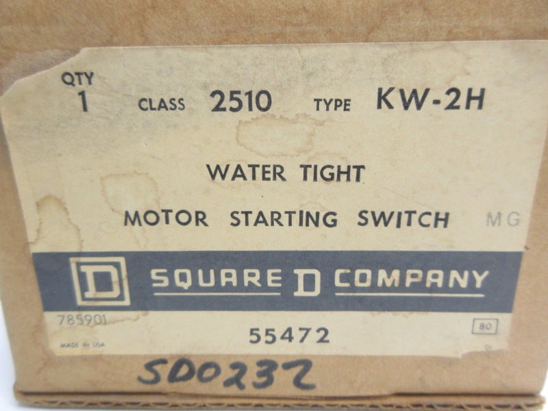 SQUARE D 2510KW-2H 600VAC 20A NSMP