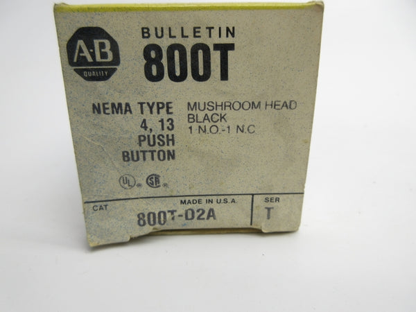 ALLEN BRADLEY 800T-D2A SER. T (BK/YL) NSMP