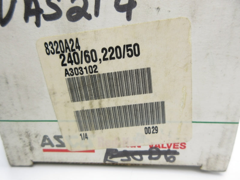 ASCO 8320A24 220/240V 40PSI 1/4" NSMP