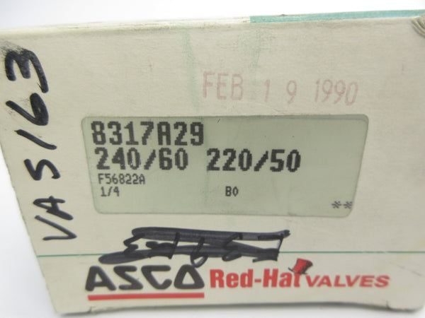 ASCO 8317A29 220/240V 5-125PSI 1/4" NSMP