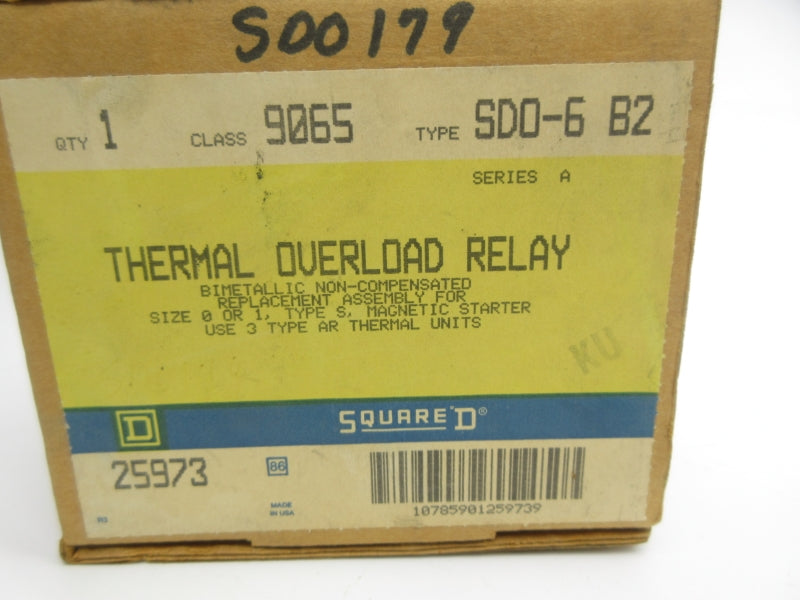 SQUARE D 9065SDO-6B2 SER. A 120-600VAC NSMP