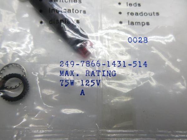 DIALIGHT 249-7866-1431-514 125V NSMP