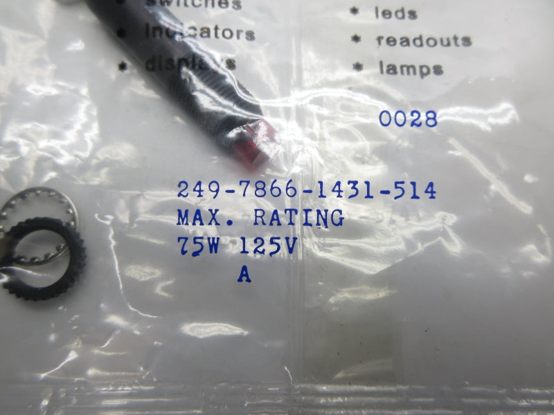 DIALIGHT 249-7866-1431-514 125V NSMP