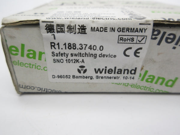 WIELAND R1.188.3740.0 SNO1012K-A NSFS