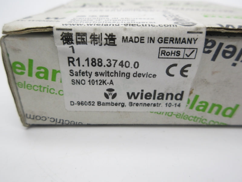 WIELAND R1.188.3740.0 SNO1012K-A NSFS