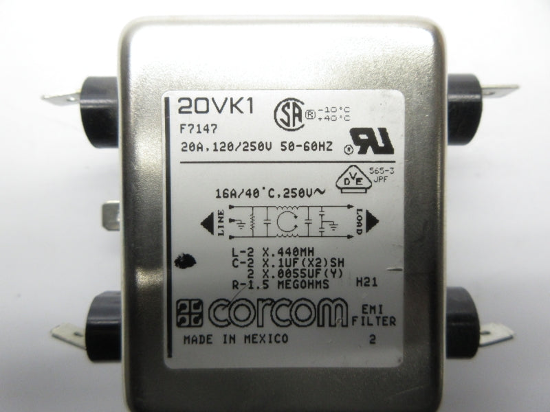 CORCOM 20VK1 120/250V 20A NSNP