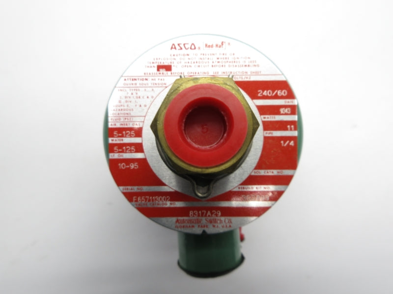 ASCO 8317A29 240V 5-125PSI 1/4" NSNP