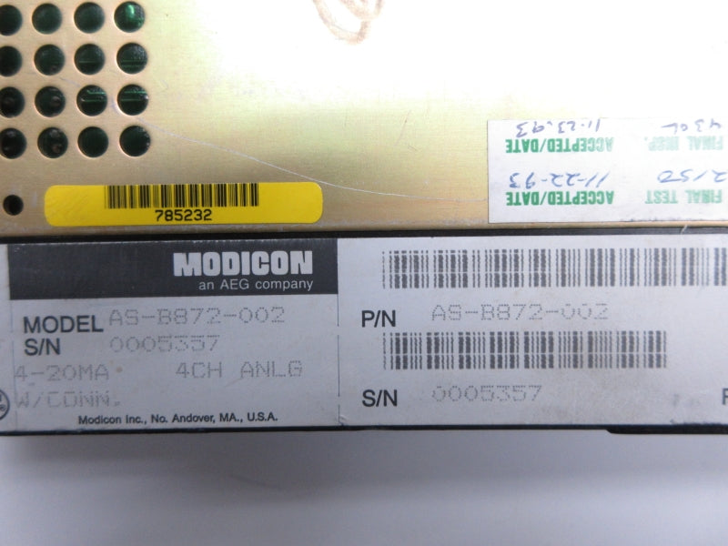 MODICON AS-B872-002 UNMP