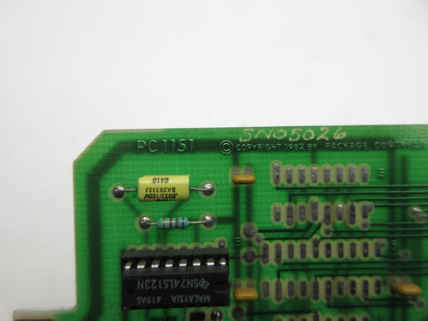 PACKAGE CONTROLS PC1151 UNMP