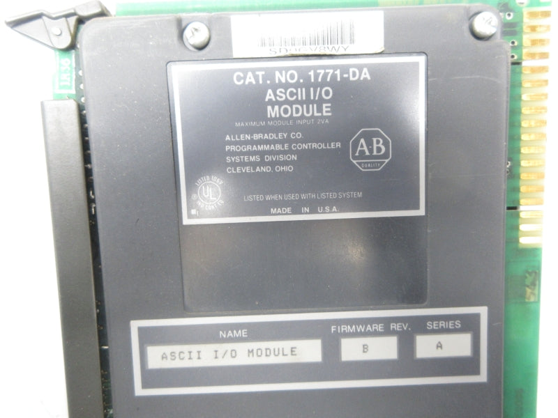 ALLEN BRADLEY 1771-DA SER. A F/W B NSNP