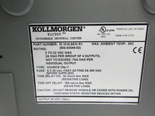 KOLLMORGEN M.1016.8933R1 502-03549-02 5-32VDC NSNP