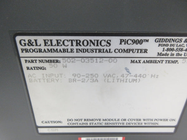 G&L ELECTRONICS 502-03512-00 90-250VAC NSNP