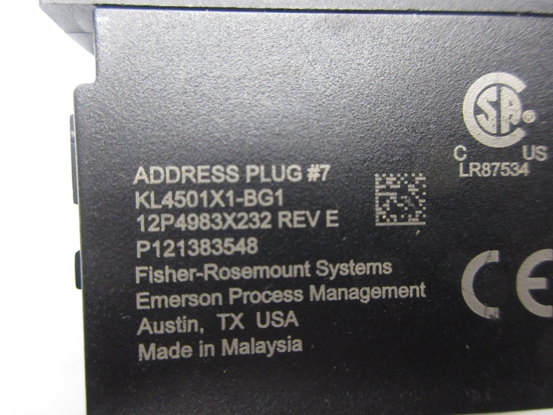 FISHER-ROSEMOUNT KL4501X1-BG1 12P4983X232 REV. E NSNP