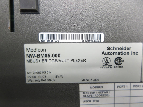 SCHNEIDER AUTOMATION NW-BM85-000 NSNP