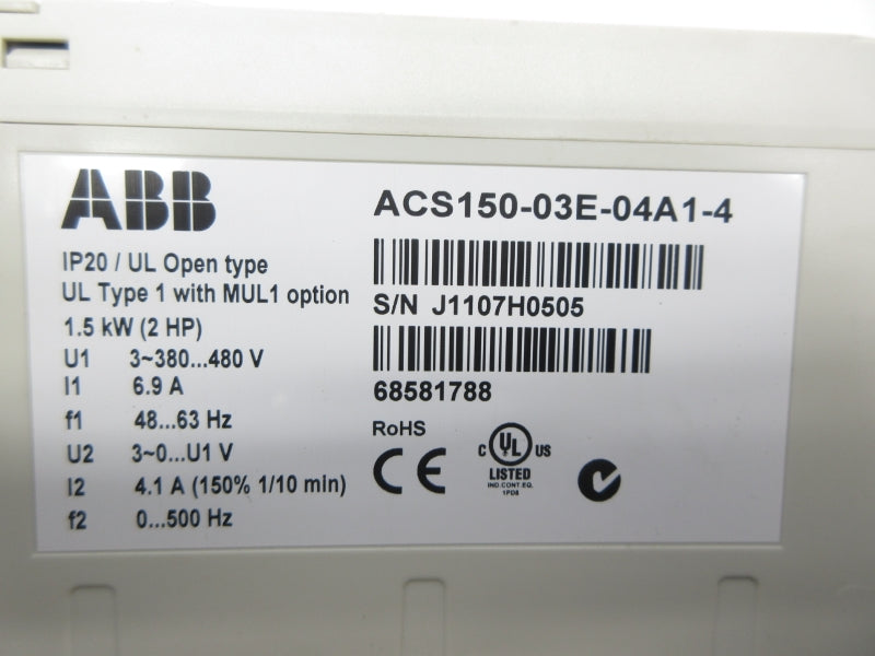 ABB ACS150-03E-04A1-4 380-480V 6.9A NSNP