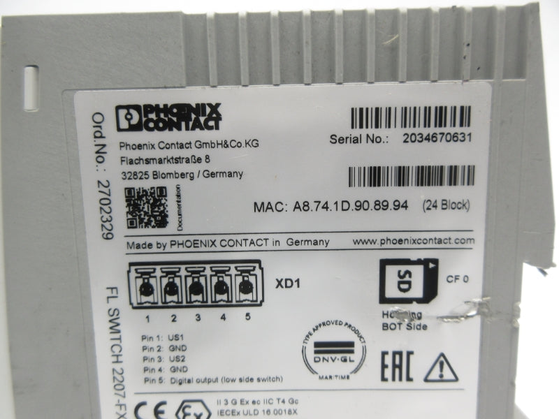 PHOENIX CONTACT 2702329 FLSWITCH2207-FXSM NSNP