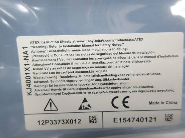 EMERSON KJ4001X1-NA1 1P3373X012 REV. C NSMP
