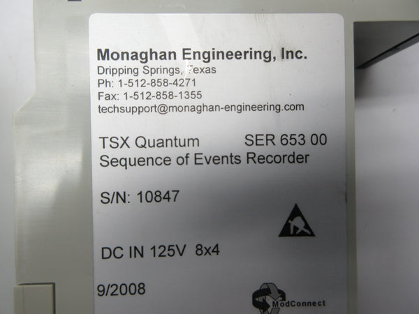 MONAGHAN ENGINEERING SER65300 125VDC NSNP