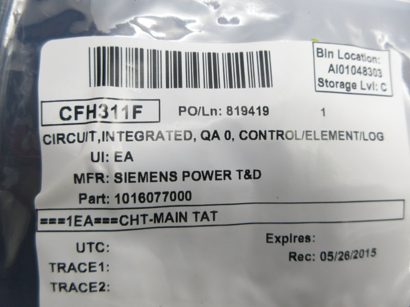 SIEMENS CFH311F 1016077000 NSMP