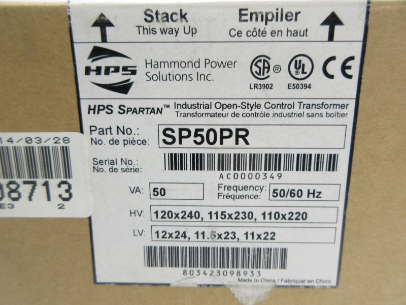 HPS SP50PR 120/240V NSMP