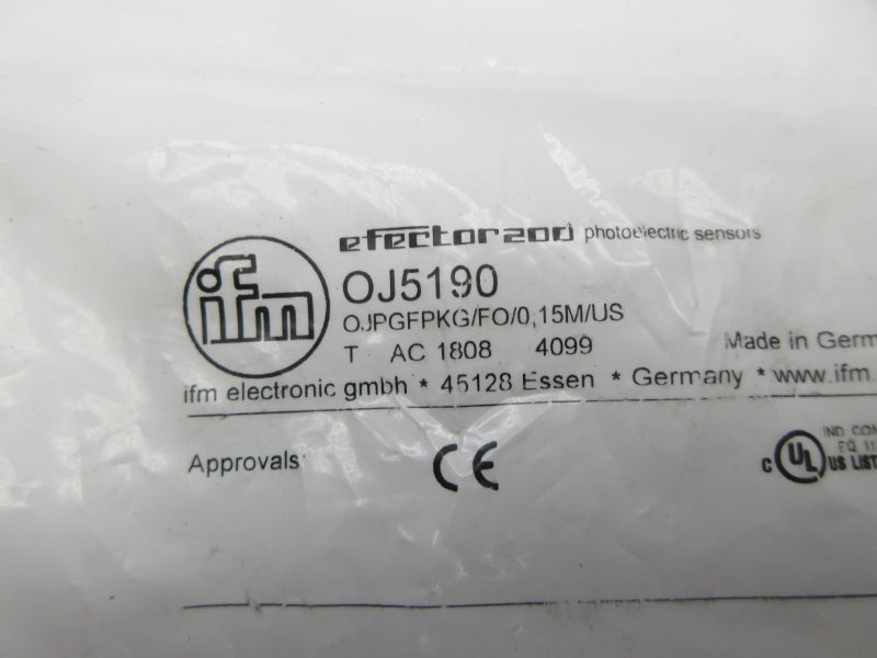 IFM EFECTOR OJ5190 OJPGFPKG/FO/0.15M/US NSMP