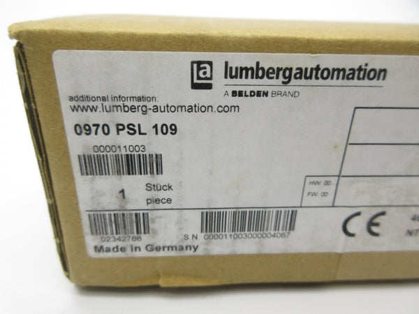 LUMBERG AUTOMATION 0970PSL109 NSFS