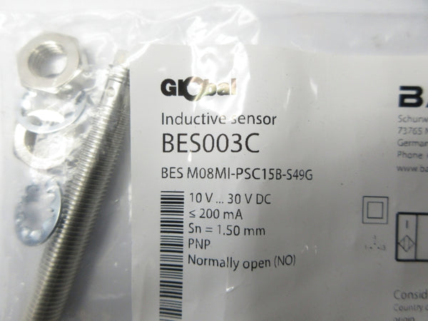 BALLUFF BES003C BESM08MI-PSC15B-S49G 10-30VDC NSMP