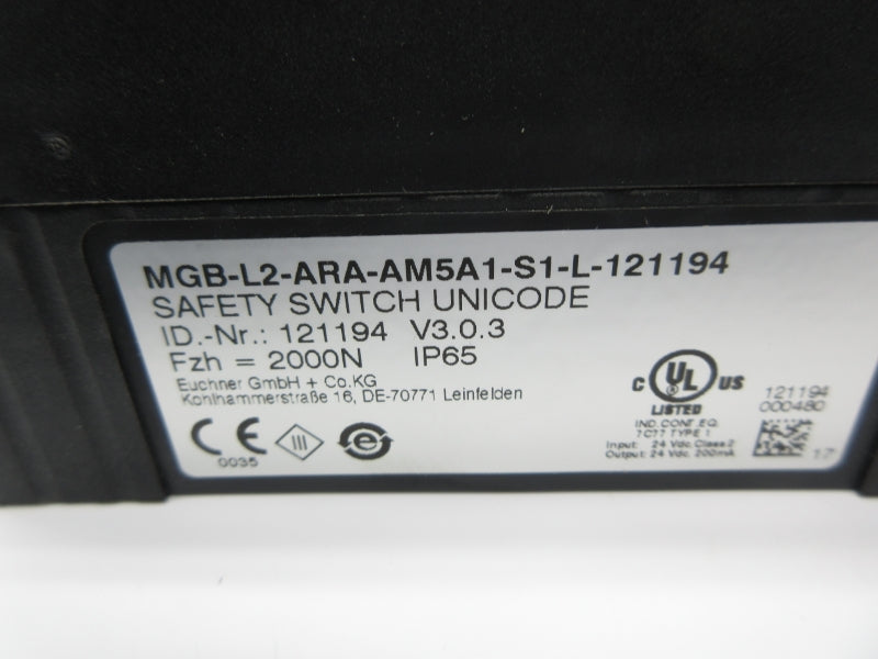 EUCHNER MGB-L2-ARA-AM5A1-S1-L-121194 121194 NSNP