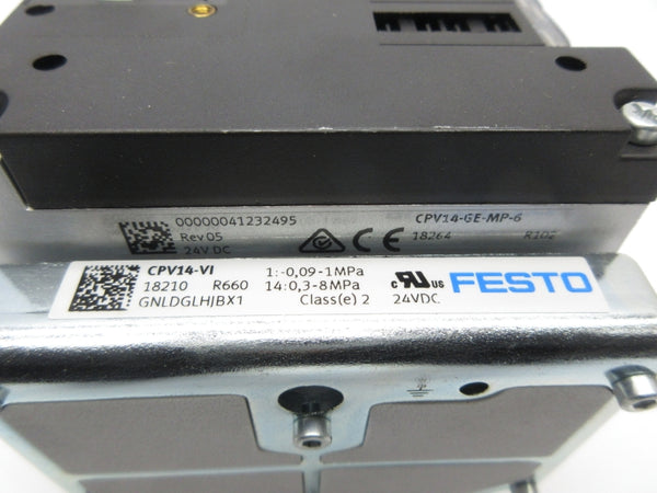 FESTO CPV14-VI 18210 CPV14-GE-MP-6 18264 24VDC NSNP